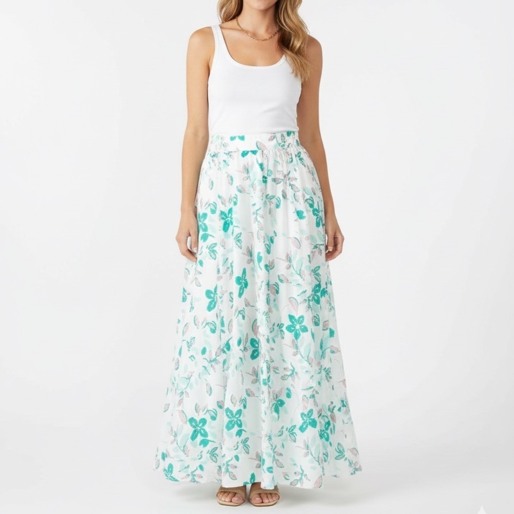 NWT Dorothee Schumacher Bold Flowers Skirt Maxi Flowy Summer Sz 4 US 10